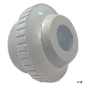 Super-Pro 1.5" MPT White Hydrostream Fitting with 0.5" Opening